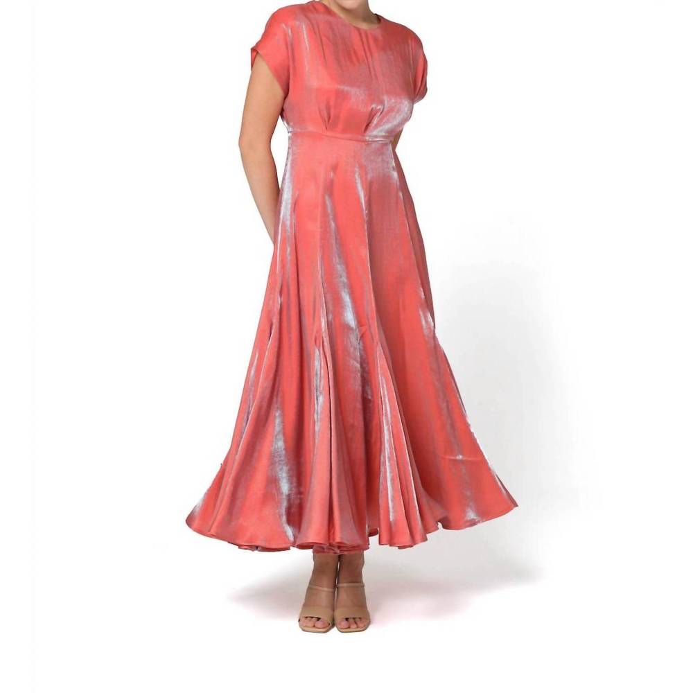 NEW BARUNI shimmery mini dress in salmon